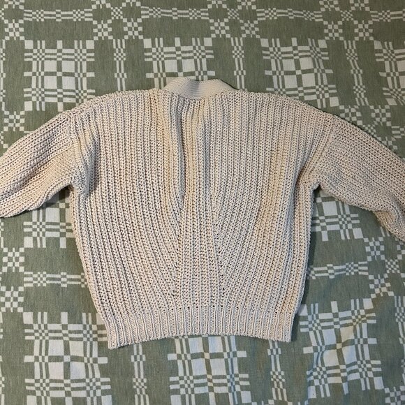 Babaa Cotton Cardigan no8 in Natural - Picture 8 of 9
